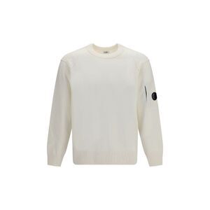 C.P. Company White Wool Oves Aries Men's Sweatshirt